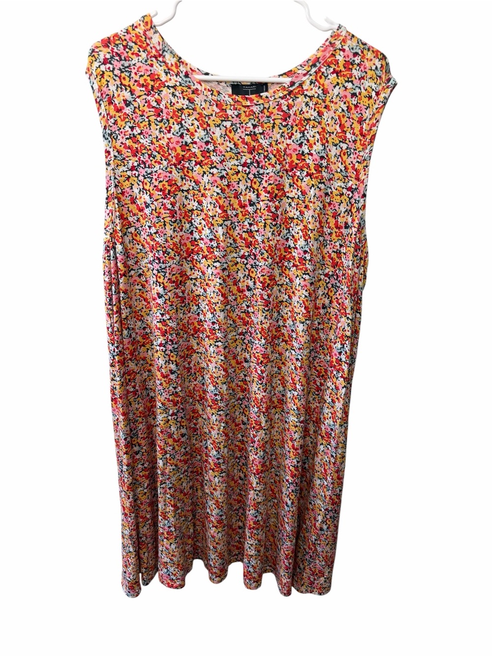 Tahari Multicolor Floral Midi Shift Dress